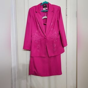 Milano Women’s 2-Piece Suit Hot Pink Size 16
